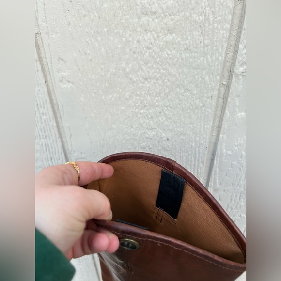 Frye Company Melissa Button 2 Lug Tall Boots - Mahogany - Picture 4 of 4